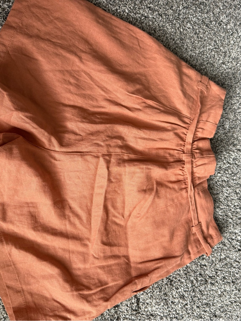 Remington High Waist Women’s Shorts - Rust Orange - Picture 3 of 8